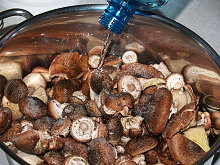 Guláš z václavek - václavky - houbový guláš + foto postup
