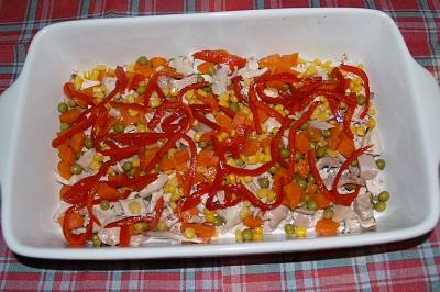 Kuřecí huspenina - aspik - se zeleninou Kuřecí huspenina - aspik - se zeleninou