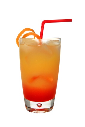 Alkoholické koktejly - Tequila Sunrise