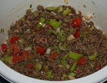 Tortilla s pikantním mletým hovězím masem