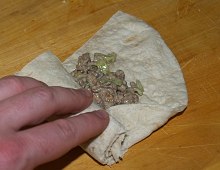 Tortilla s pikantním mletým hovězím masem