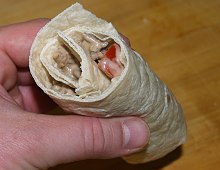 Tortilla s pikantním mletým hovězím masem