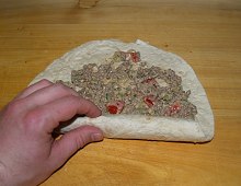 Tortilla s pikantním mletým hovězím masem