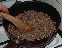 Tortilla s pikantním mletým hovězím masem