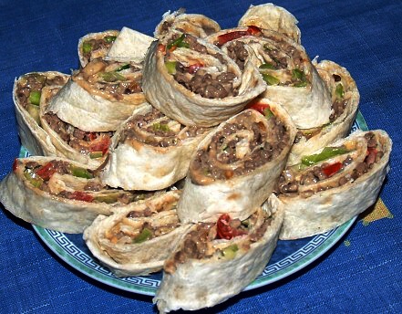 Tortilla s pikantním mletým hovězím masem
