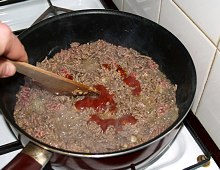 Tortilla s pikantním mletým hovězím masem