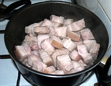 Vepřový bok - škvarky, sádlo, pečená žebírka Vepřový bok - škvarky, sádlo, pečená žebírka