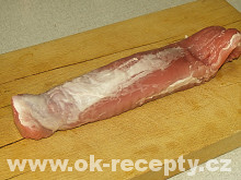 Zelené vepřové panenky + foto postup